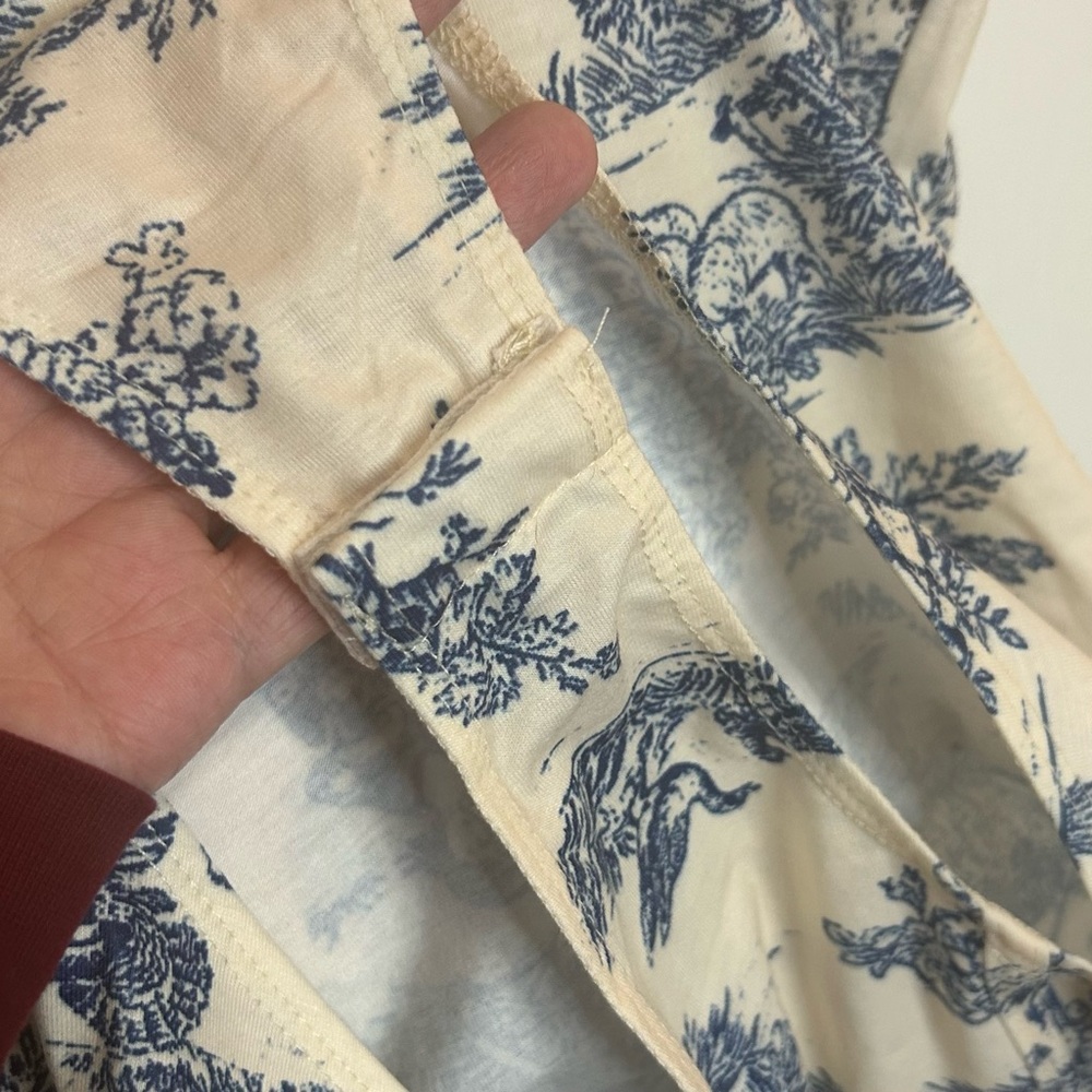 Cider Blue and Cream Printed Bodysuit - Picture 4 of 8